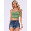 Allegra K Women's Tie Spaghetti Straps Sleeveless Summer Crop Cami Top - 3 of 4