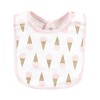 Hudson Baby Infant Girls Cotton Bibs, Banana Split, One Size - 4 of 4