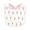 Hudson Baby Infant Girls Cotton Bibs, Banana Split, One Size - image 4 of 4