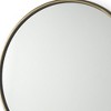 HomeRoots 36" Antiqued Gold Metal Round Framed Accent Mirror - 4 of 4