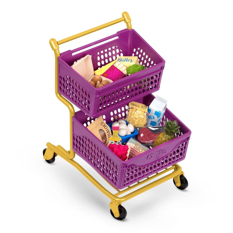 Our Generation At the Market Shopping Cart Purple &#38; Yellow Accessory Set for 18&#34; Dolls, 5 of 10