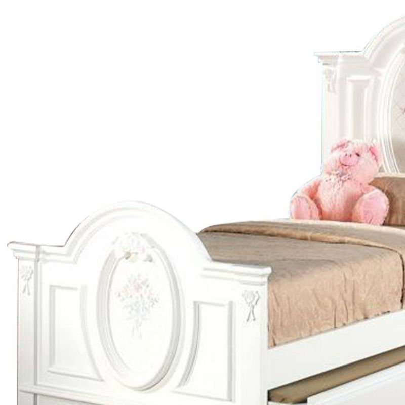 81&#34;Twin Bed Flora Bed White Finish - Acme Furniture, 2 of 9