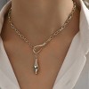 Snake Necklace - HTUTWOO™ Snake Cubic Zirconia Punk Snake Choker Necklaces, for Mother, Daughter, Sister, Friends and Everyday Wear - 2 of 4