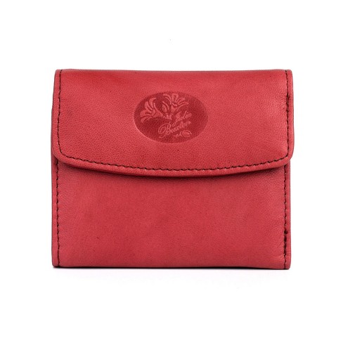 Hudson Logo Embossed Pebbled Leather Billfold Wallet