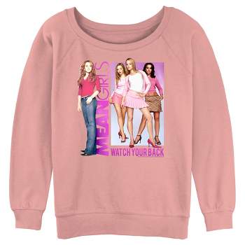 Junior's Women Mean Girls Watch Your Back Movie Poster Plastics Sweatshirt
