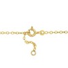 EVERLY JEWELRY | 14K Yellow Gold Multi-color Enamel Butterfly Charm Rolo Chain Bracelet, 5.5 inch - 2 of 4