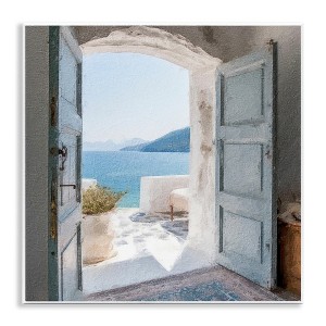Stupell Industries Coastal Greek Villa Wall Plaque Art - 1 of 4