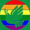 Design By CreativeHT Humans Dove Olive Branch Rainbow Pride By CreativeHT T-Shirt - 2 of 2