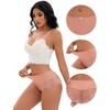 INSPIRE CHIC Women's Lace Trim High Waist Briefs Full-Coverage Lace Back Underwear Panties - 3 of 4