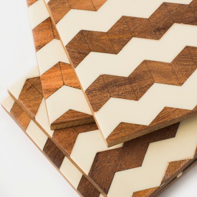 Mela Artisans Marquewood Coaster - Thumbnail 2