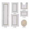 Hotel Bath Rug 100% Premium Cotton Tufted Weave Two Tone Reversible 6 Piece Bathroom Rug Set, Super Soft & Water Absorbent, Machine Washable Bathmat - 2 of 4