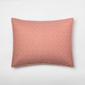 Standard Family Friendly Solid Pillow Sham Pink - Threshold , Size: Standard Sham