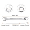 Unique Bargains CR-V Steel Nickel Plated Metric 12-Point Box End Combination Wrench - 2 of 4