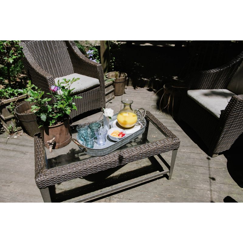 Galvanized Iron Serving Tray - Storied Home, 5 of 15