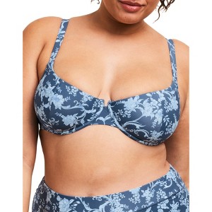 Adore Me Women's Tricia Swimwear Floral Top - 1 of 3