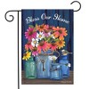 Bless Our Home Mason Jars Summer Garden Flag Floral 18" x 12.5" Briarwood Lane - image 2 of 4