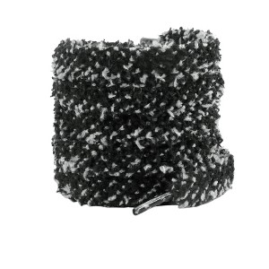 INSPIRE CHIC Flat Fuzzy Contrast Color Wide Fat Soft Fluffy Shoelaces for Sneakers 0.47 Inch 1 Pair - 1 of 4