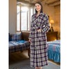 ADR Women's Long Robe, Fleece Plush Robe Woman, Cozy Regular & Plus Size Women's Bath Robe - 2 of 3