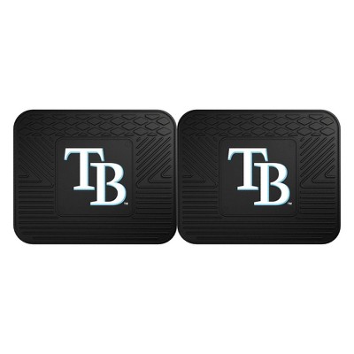 MLB Tampa Bay Rays Back Seat Car Mat Set - 2pc