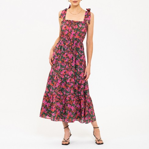 August Sky Women's Self Tie Midi Dress : Target