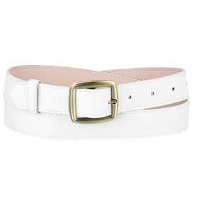 INSPIRE CHIC Womens Belt Faux Leather Waist Solid Color Pin Buckle Belts for Girls Ladies - 1 of 4
