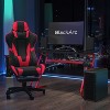 BlackArc Echo Gaming Desk & Chair Set: Black & Red Faux Leather Reclining Gaming Chair; Gaming Desk with Headphone Hook and Cupholder - 2 of 4