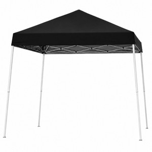 10x10 Pop Up Canopy Tent, Slant Leg Outdoor Gazebo with Oxford Top, UV ...