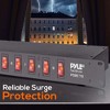 Pyle PDBC70 15 Amp 1800VA Rack Mountable PDU Power Supply Power Strip Surge Protector Extension Cord Plug Strip with 9 Outlets and AC Noise Filter - 4 of 4