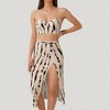 Anna-Kaci Swim Women's Three-Piece Swimsuit Set with Bikini Top High Waist Bottom and Matching Side Slit Skirt Cover-Up - 4 of 4