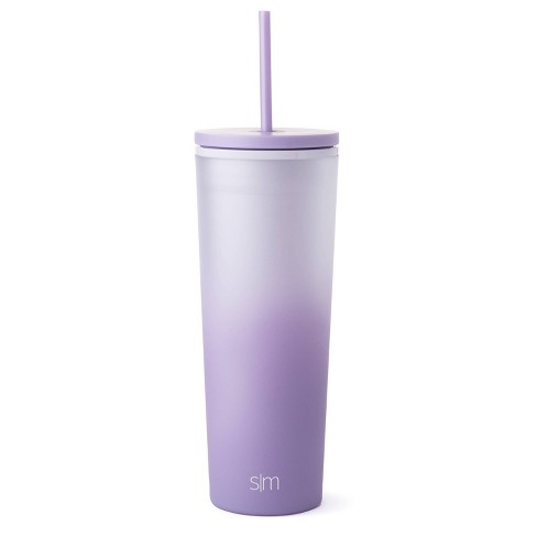 Simple Modern Classic 24oz Plastic Lidded Tumbler Smooth Purple Rain : Target