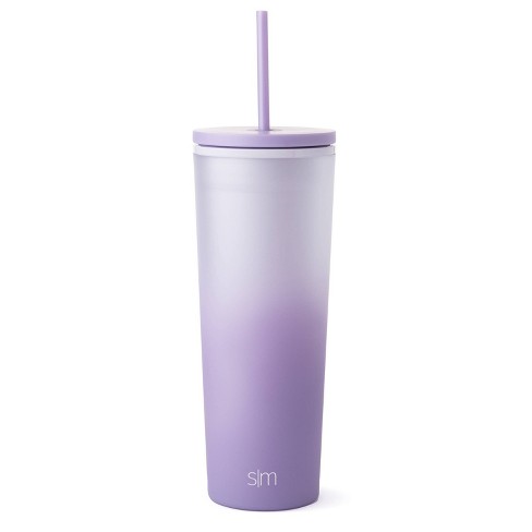 Simple Modern Classic 24oz Plastic Lidded Tumbler Smooth Purple Rain :  Target