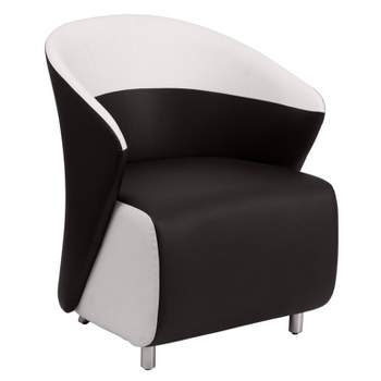Flash Furniture LeatherSoft Curved Barrel Back Lounge Chair