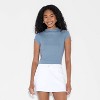Women's Slim Fit Short Sleeve Mock Turtleneck T-Shirt - Wild Fable™ - 2 of 4