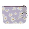 Unique Bargains Two Zippered Pockets Floral Coin Purse Wallet 1 Pc - 4 of 4