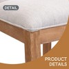 30.5 Inch Height Bar Stools set of 2, Rubber wood Frame,fabric Sponge cushion and Upholstered Barstools - Leovsnove - 4 of 4