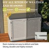 Lyngins Outdoor Storage Shed, All-Weather UV-Stabilized Outdoor Storage Box, Reinforced Double-Wall, Dual-Lock System, Patio Storage Box - 4 of 4
