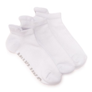 Muk Luks Women's 3 Pack Nylon Compression Ankle Socks - 1 of 3