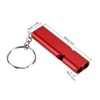 Unique Bargains Double Tubes Loud Aluminum Whistle with Lanyard Keychain 2 Pcs - 2 of 4
