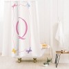 Deny Designs April Lane Art Simple Bow Monogram Shower Curtain - 2 of 3