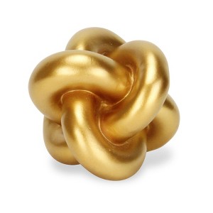 Cheung's Minyoro Gold Resin Chain Knot Sculpture - 1 of 4