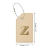 Unique Bargains Luggage Tag Khaki 1 Pc - 2 of 4