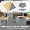 VEVOR Carpet Tiles Peel and Stick, 12” x 12” Squares Self Adhesive Carpet Floor Tile, Soft Padded Carpet Tiles, Easy Install (12 Tiles, Light Gray) - 4 of 4