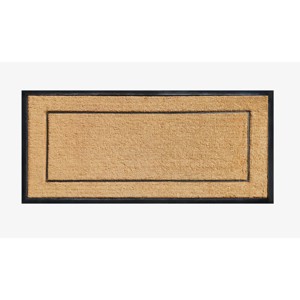 A1HC Natural Coir & Rubber Door Mat, 30"x60", Anti-Shed, Fade-Resistant Outdoor Entrance Doormat - 1 of 4
