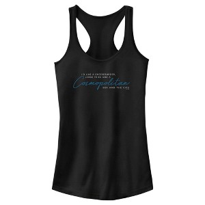 Junior's Women Sex and the City Carrie's Cheeseburger, Fries & Cosmo Racerback Tank Top - 1 of 4