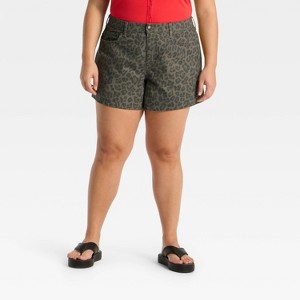 Women's Mid-Rise Loose Denim Shorts - Wild Fable™ - 1 of 3