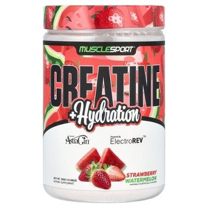 MuscleSport Creatine + Hydration, Strawberry Watermelon, 10.58 oz (300 g) - 1 of 3