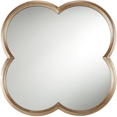 Noble Park Palazzo Gold 30" x 30" Clover Framed Wall Mirror