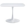 VYNXARIA Mid-Century Modern White Round Coffee and Dining Table for 4-6 people - 2 of 4