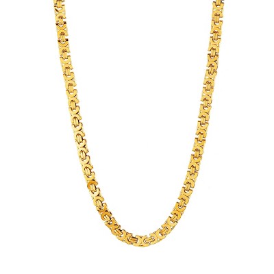 Steeltime Stainless Steel 24 Inch Solid Byzantine Chain Necklace - JCPenney