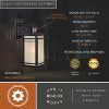 VAXCEL Hyde Bronze Motion Sensor Dusk to Dawn Mission Outdoor Wall Light - 4 of 4